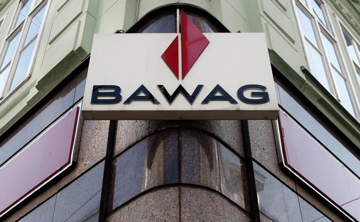16.01.29 bawag-psk-logo-is-pictured-at-a-branch-office-in-vienna