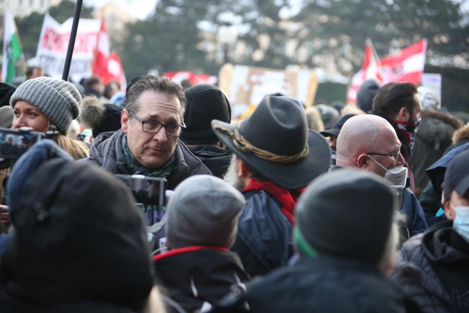 21.01.17 Heinz-Christian Strache, protesta anti Covid