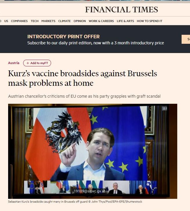 21.03.23 Financial Tims su Sebastian Kurz, vaccini